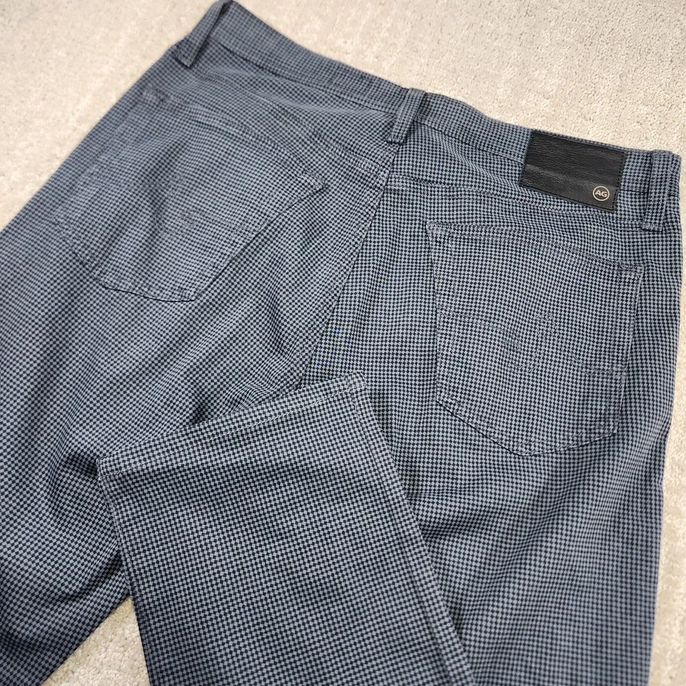 Adriano Goldschmied Pants Men 33x32 *READ Check Plaid The Everett Slim Straight